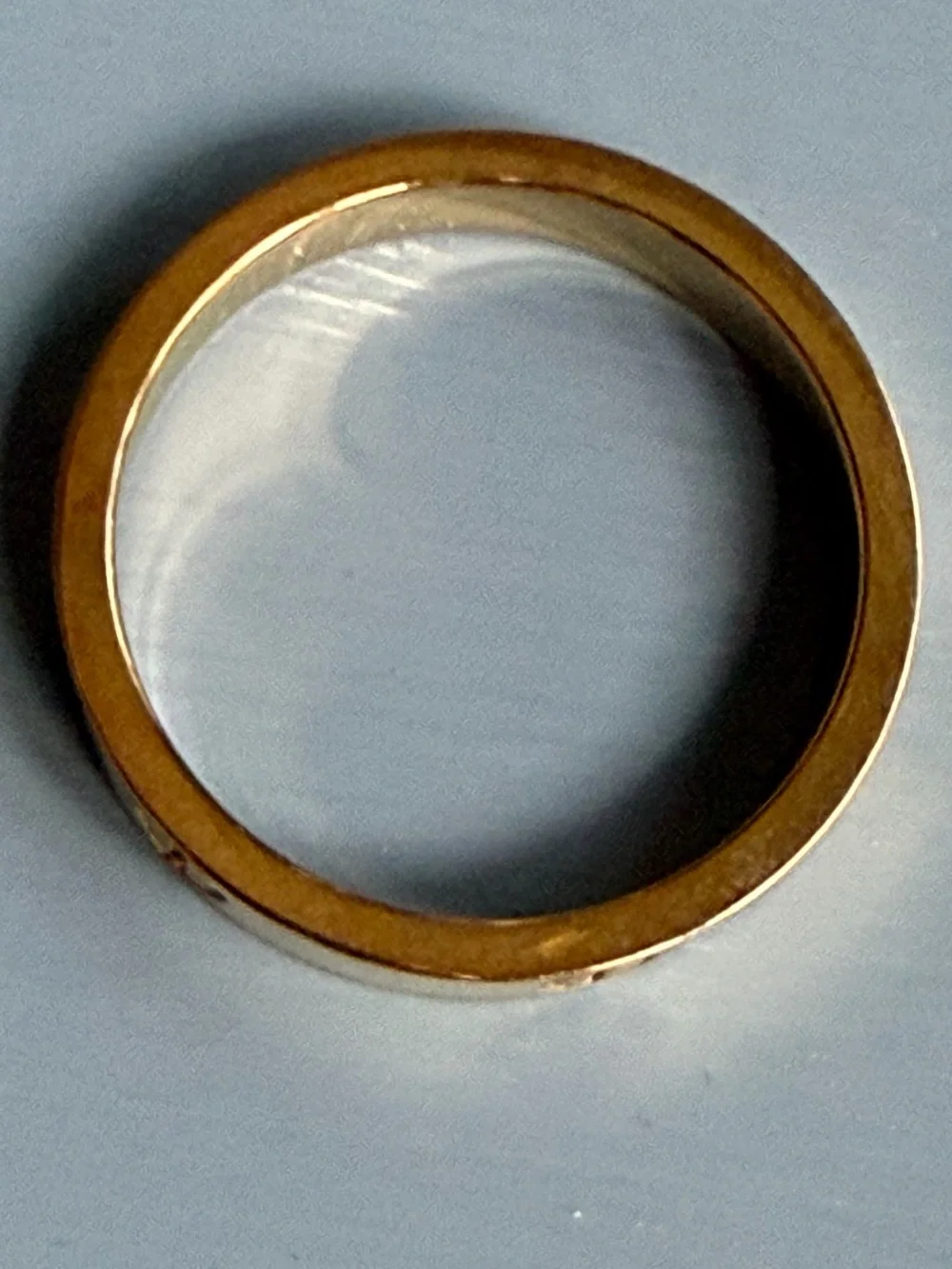 GOLD Screw Fashion Ring Size 11